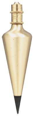 General Tools 318-800-8 8-oz Brass Plumb Bob