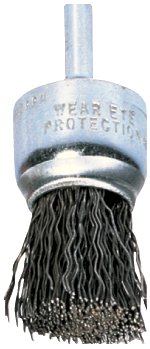 410-82974 1 Inch Crimped Wire End Brush .010 Cs Wire 1-4 Inch Shan