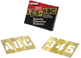C.h. Hanson 337-10151 92pc 2 Inch Letters & Numbers Stencil Set