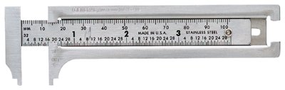 General Tools 318-132me 3 Inch Pocket Caliper Ss
