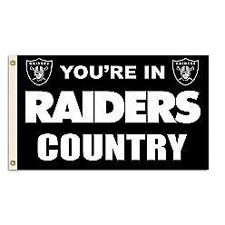Fremont Die#44; Inc. 94104B 3 Ft. X 5 Ft. Flag W/Grommetts Oakland Raiders