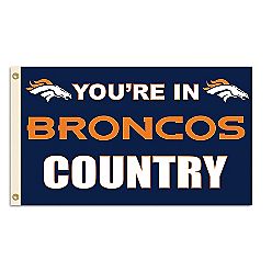 Fremont Die Inc. 94132B 3 Ft. X 5 Ft. Flag W/Grommetts Denver Broncos