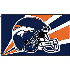 Fremont Die Inc. 94232B 3 Ft. X 5 Ft. Flag W/Grommetts Denver Broncos
