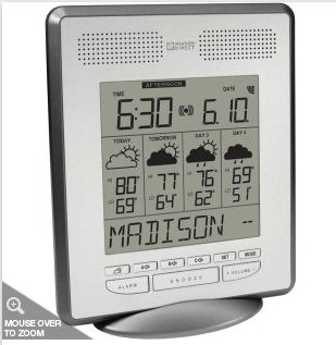 La Crosse Technologies WA-1340U-CP WD Talking WeatherStation 4day
