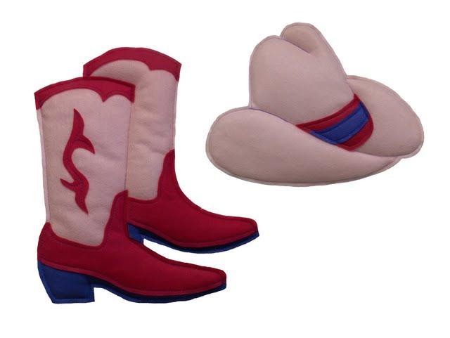 Loveable Creations 974 Cowgirl Hat  Boots 2 pk