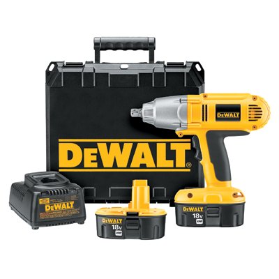DeWalt 115-DW059K-2 Heavy-Duty Cordless High Torque Impact Wrench Kit|18V 1-2 Inch Cordless Impact Wrench 2 Batteries