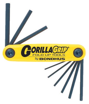 116-12589 5-64-1-4 Inch Gorilla Grip Foldup Tool Set