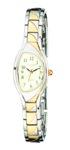 Charles-hubert- Paris Two-tone Brass Case Quartz Watch - Gold