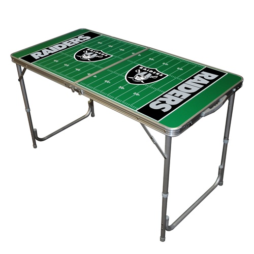 Tailgate Toss TTABLE122 2 ft. x4 ft. Oakland Raiders Tailgate Table