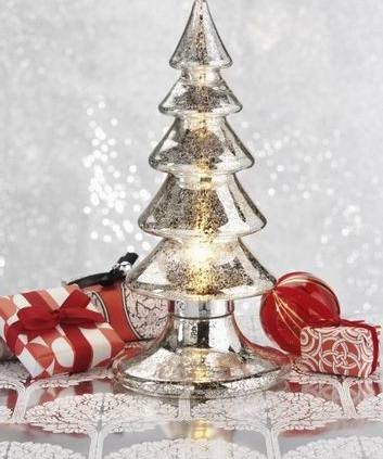 Zodax CH2175 Winter s Frost Electric Christmas Tree Design Lamp