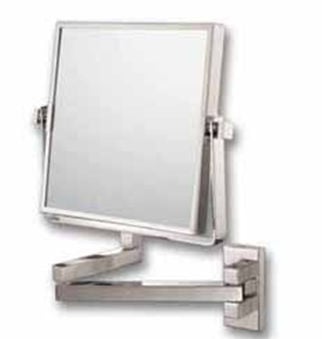 Aptations 24073 Square Double Arm Wall Mirror In Brushed Nickel 24073 - Br.nickel
