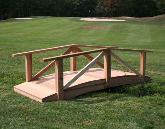 Creek Vine Designs Eight Foot Cedar Pearl River Garden Bridge