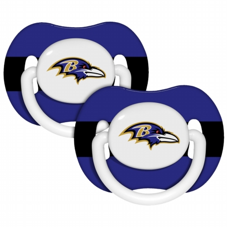 143326 Baltimore Ravens Pacifiers 2-pack