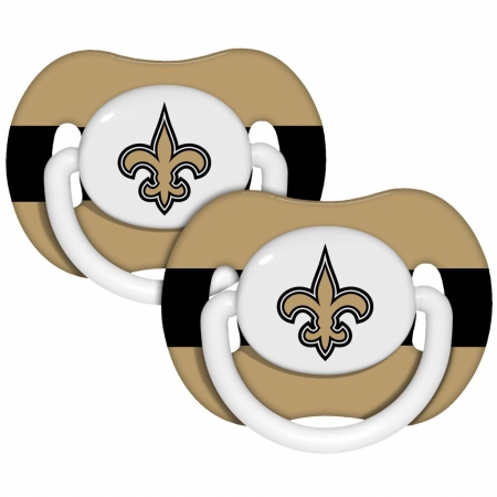 143339 New Orleans Saints Pacifiers 2-pack