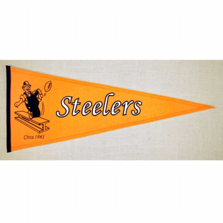 Winning Streak 139524 Pittsburgh Steelers Throwback Wool Pennant