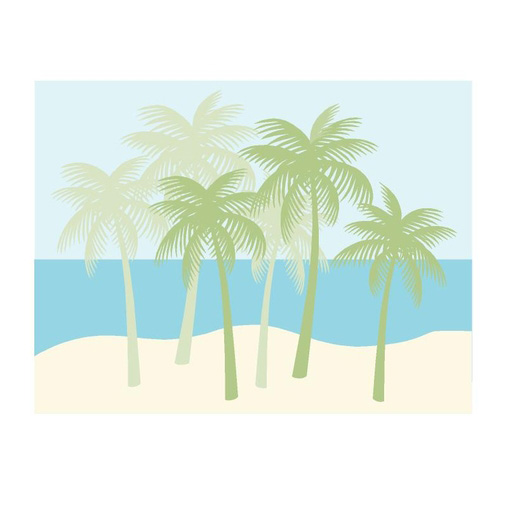 5-1399 Palm Tree Silhouettes - Paint It Yourself