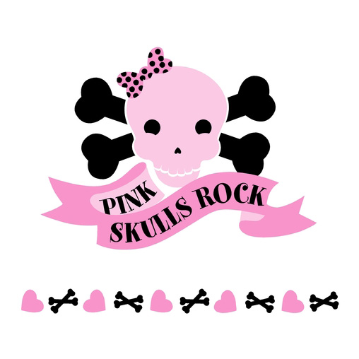 5-1371 Pink Skulls Rock - Paint It Yourself