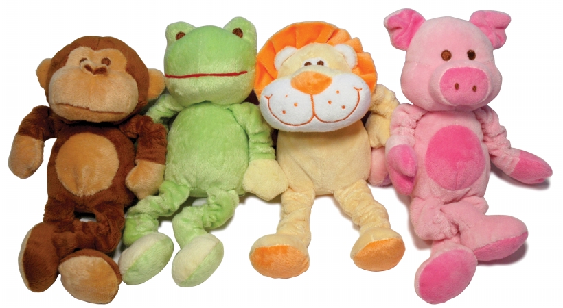 FouFou Dog US0053 Monkey Slinky Plush Dog Toy Ultra Plush Material