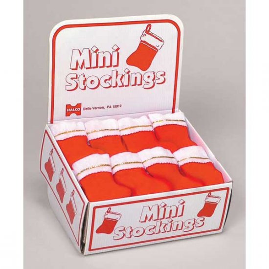 1006-72 6'' Mini Stocking - Red Items Come In A Plain Box