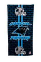 McArthur Towel and Sports R1304105BEFR09 Carolina Panthers 30x60 Beach Towel