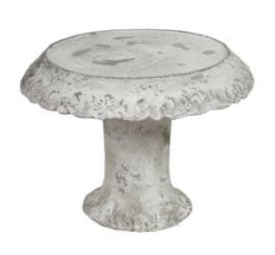 66160 11 X 11 X 8.5 Large Cake Plate - Cement