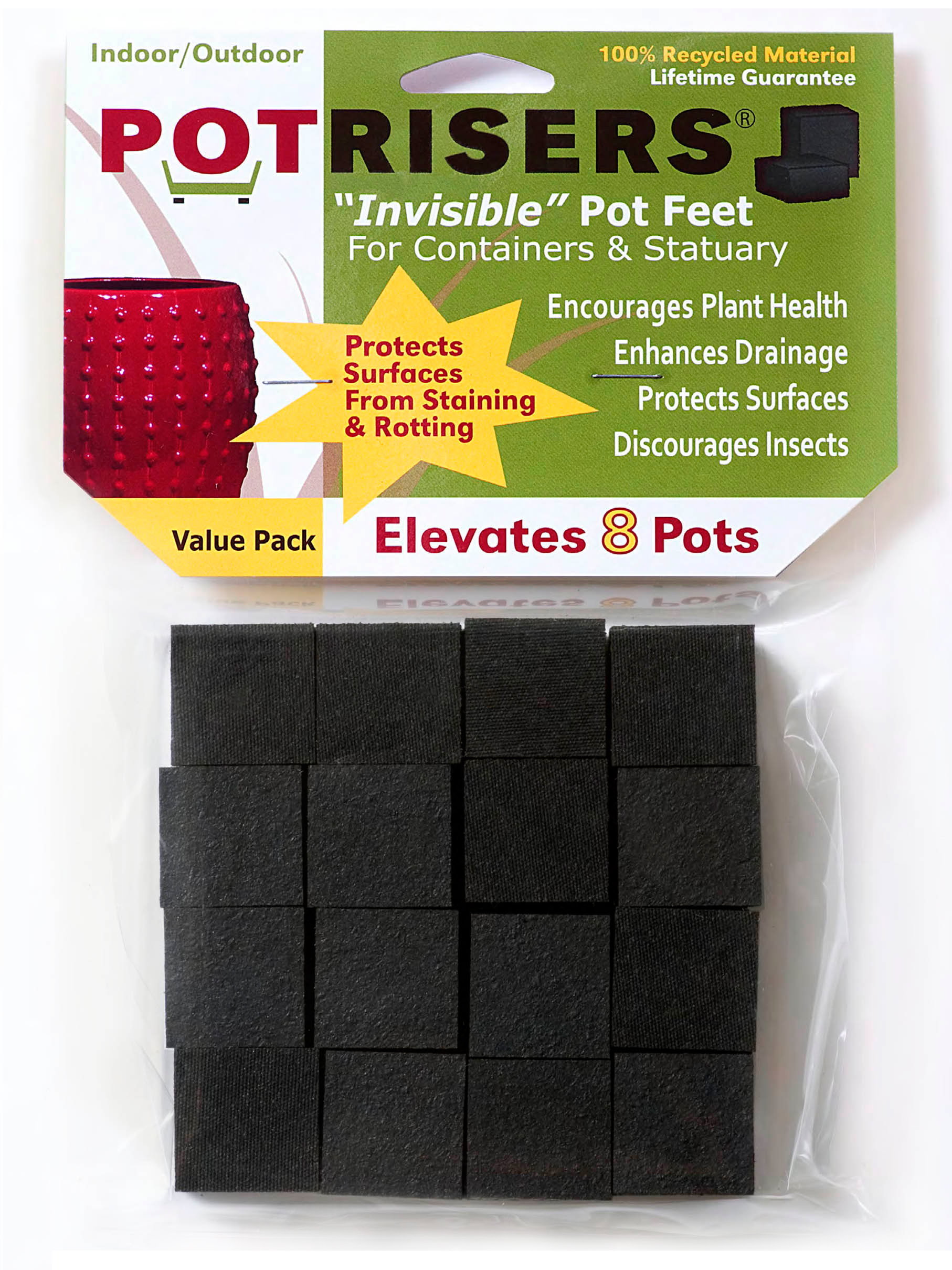 Pr 32 Potriser 32 Pack Invisible Pot Feet