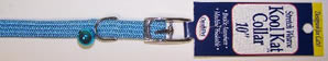 445-38114 No.38snb Kool Kat Nylon Collar .37 Inx10in Color Light Blue