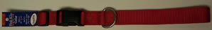 445-10089 No.100qkn Rd 1in Adjustable Nylon Collar 18-26in Red