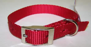 445-10333 No.103n Rd14 Nylon Collar .62 X 14in Red