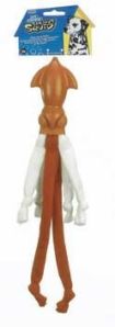 JW Pet Company 08043055 JW Pet Company Tough by Nature Serious Squid Small Dog Toy Assorted colors
