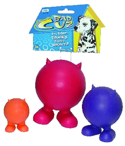 JW Pet Company 08043170 JW Pet Company Tough By Nature Bad Cuz Large Dog Toys Assorted Colors