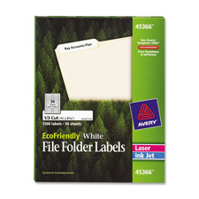 Consumer Products Ave45366 File Folder Labels- .67in.x3-.44in.- White