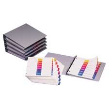 Consumer Products Uncollated Index Dividers- 5-tab- 1-5- 24-set- Multicolor