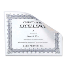 C-line Products- Inc. Cli38991 Cubicle Photo Holders- W- Hook And Loop- 8-.50in.x11in.- Clear