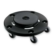 Rubbermaid Commercial Products Rcp264000bk Brute Round Dolly- 350 Lb. Load Cap- Black