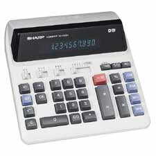 Sharp Electronics SHRQS2122H 12Digit Desktop Calculator 8.33in. x8.67in. x2.8in. Platinum