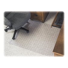 Defcm84113 Checkered Mat- With Lip- 36in.x48in.- Lip 20in.x12in.- Clear