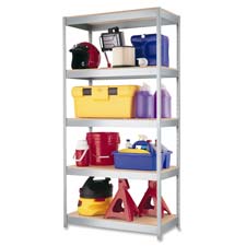 Hirsh Industries HID17298 Steel Shelving Unit 36in. x18in. x72in. Silver Metal