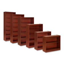 2 Shelf Panel Bookcase- 36in.x12in.x30in.- Cherry