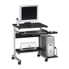 Mln946mec Pc Desk Cart- 5 Casters- 36-.50in.x19-.25in.x31-.25in.- Anthracite