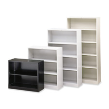 Hon Company Hons42abcp 3 Shelf Metal Bookcase- 34-.50in.wx12-.63in.dx41in.h- Black