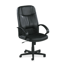 Llr60120 Executive High-back Chair- 26in.x29-.50in.x49-1.19in.- Black Lthr.