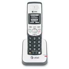 Advanced American Telephone ATTSB67040 Digital Handset Cordless wCID Large Display BlackSilver