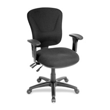 Mid-back Task Chair- 26-.75in.x26in.x39-.25-42in.- Gray