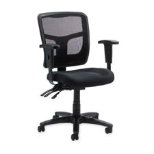 Llr86201 Managerial Mid-back Chair- Mesh- 27-.50in.x27-.50in.x40-.50in.- Black