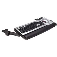 3M Commercial Office Supply Div. MMMKD90 Underdesk Keyboard Drawer Adjustable 23in. x14in. GrayBlack