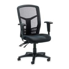 Llr86200 Executive High-back Chair- Mesh Fabric- 28-.50in.x28-.50in.x45- Bk