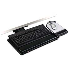3M Commercial Office Supply Div. MMMAKT80LE Adjustable Keyboard Tray Height Adjusts 26.25in. x10.50in. BK
