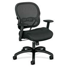 Bsxvl712mm10 Mid-back Chair- 29-.50xin.x28-.50in.x41-.75in.- Black Fabric