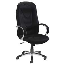 Executive Hi-back Chair- 30-.50in.x25-.50in.x47in.-50-.50in.- Black